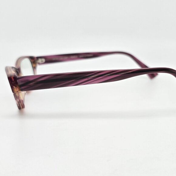 Jean Lafont Paris Eva 857 Purple Stripe Eyeglasses Frame w/ Case France 51mm - Picture 4 of 15